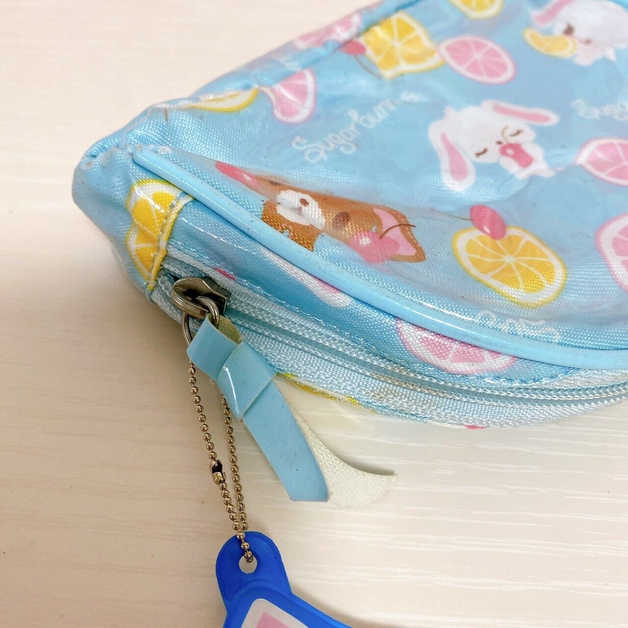 Sanrio Sugar Bunnies Pouch Blue Lemon Cherry Cinnamoroll Charm Star Rabbit Rare