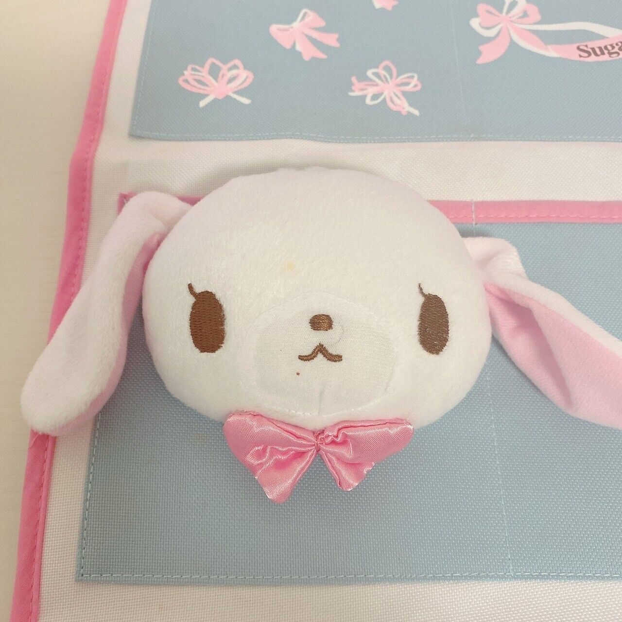 Sanrio Sugar Bunnies Wall Pocket Large with Plush Rare Bule Kawaii SugarBunnies