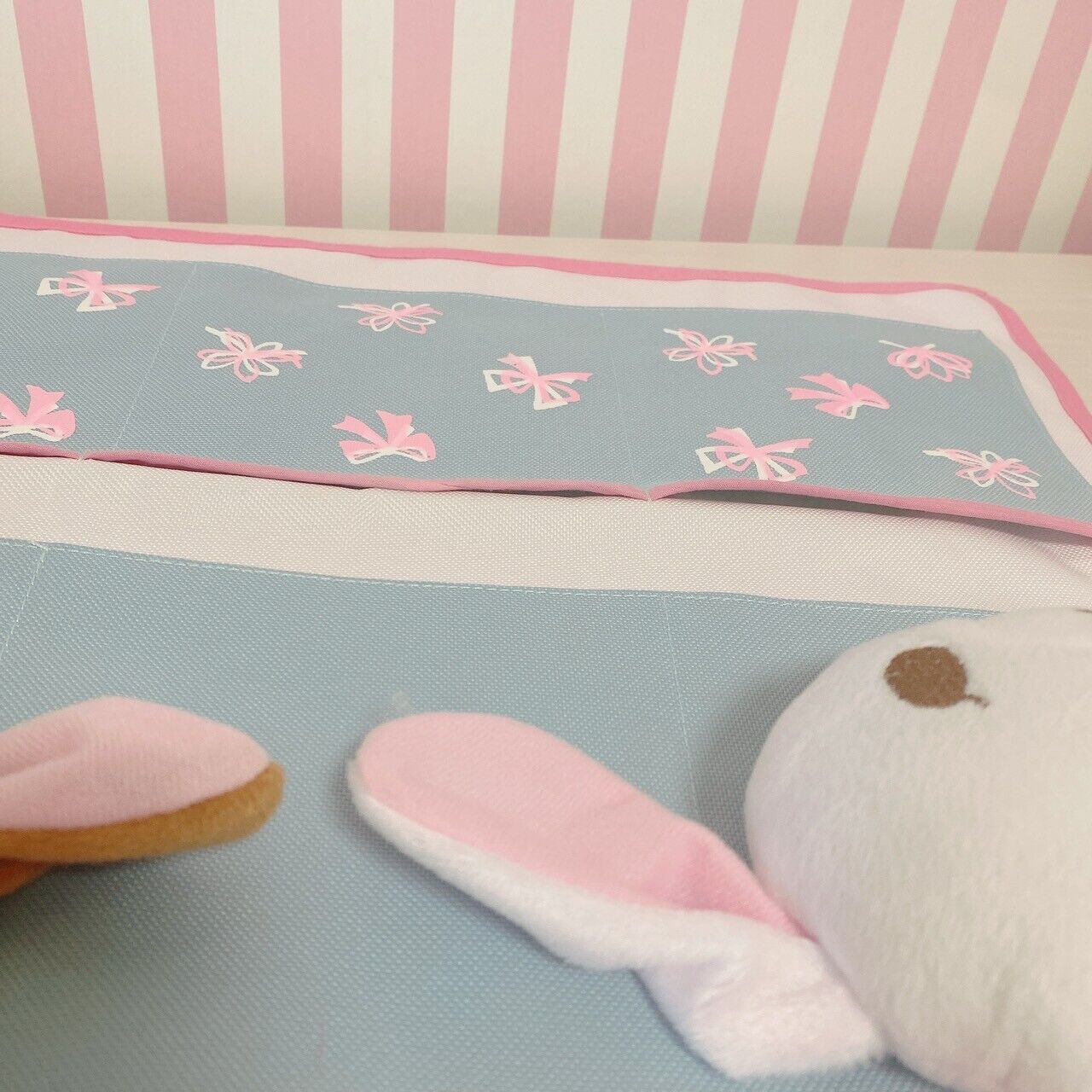 Sanrio Sugar Bunnies Wall Pocket Large with Plush Rare Bule Kawaii SugarBunnies