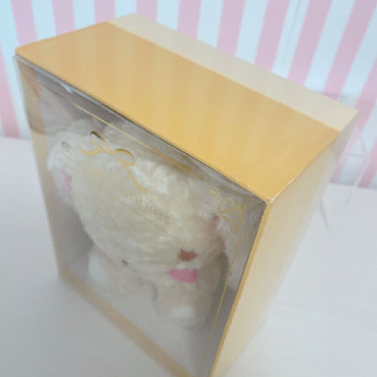 Sanrio Sugar bunnies Sirousa Plush Doll Cosmetic Box Fluffy Rabbit Sugarbunnies