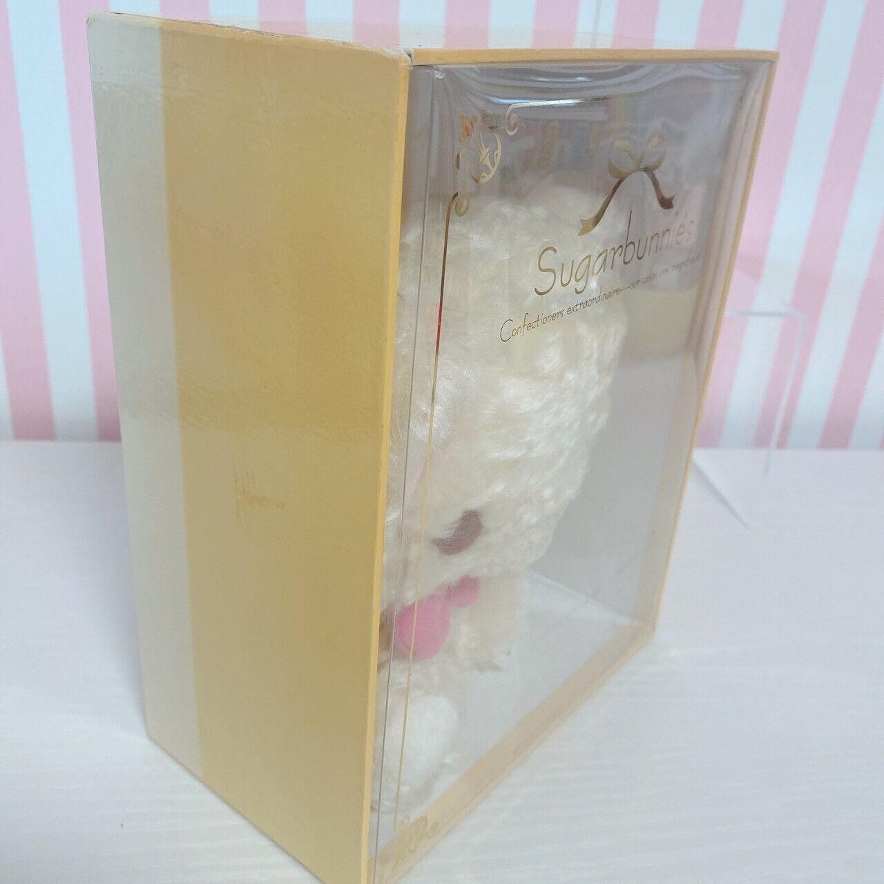 Sanrio Sugar bunnies Sirousa Plush Doll Cosmetic Box Fluffy Rabbit Sugarbunnies