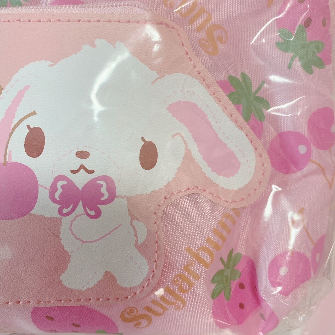 Sanrio Sugar Bunnies Shirousa Kurousa Pouch Strawberry pattern Kawaii Japan