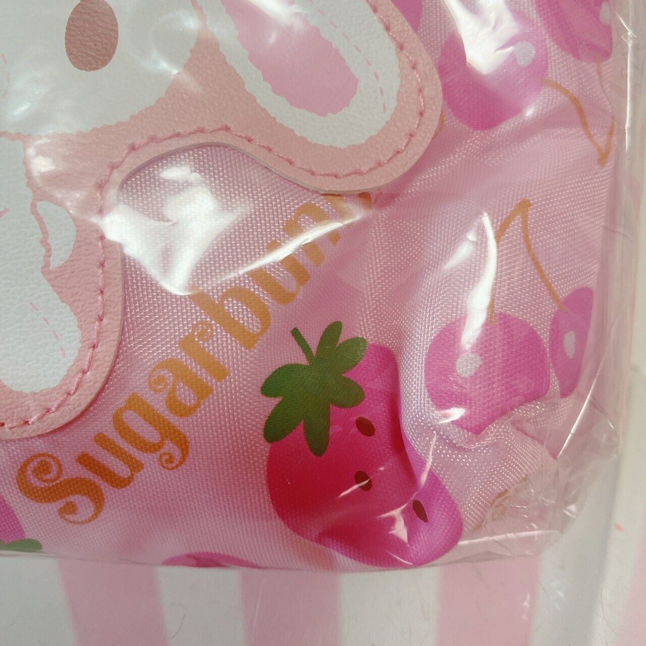 Sanrio Sugar Bunnies Shirousa Kurousa Pouch Strawberry pattern Kawaii Japan