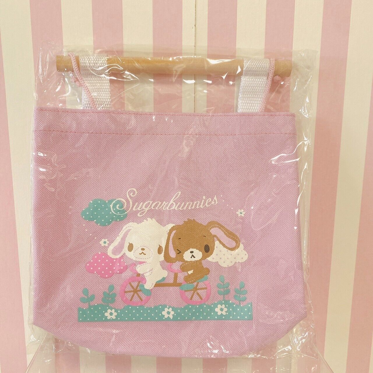 Sanrio Sugar Bunnies Wall Pocket Pink Kawaii SugarBunnies Sirousa Kurousa