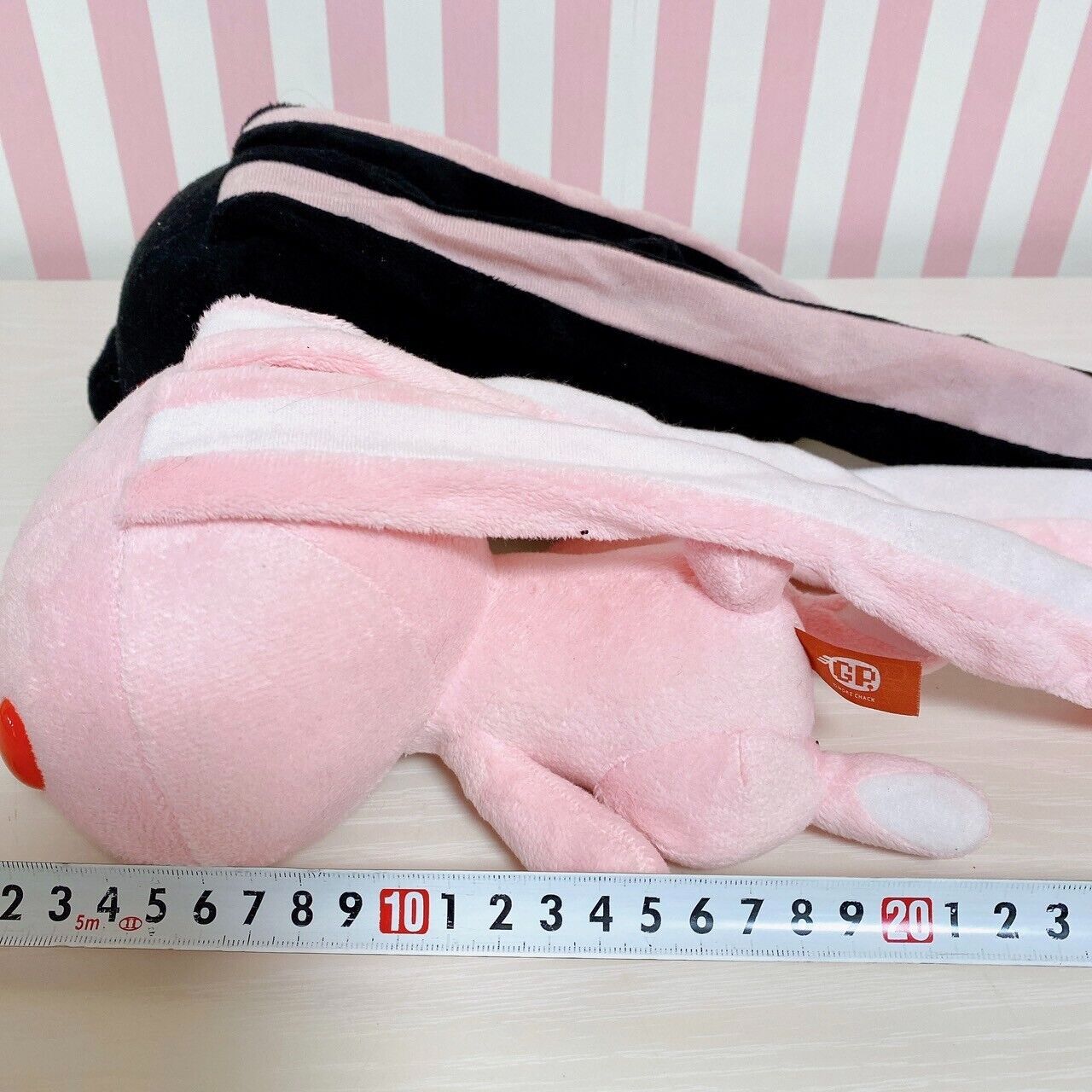 Chax GP Gloomy All Purpose Rabbit Stuffed Toy 252 Lying Down Pink Black 2 Set