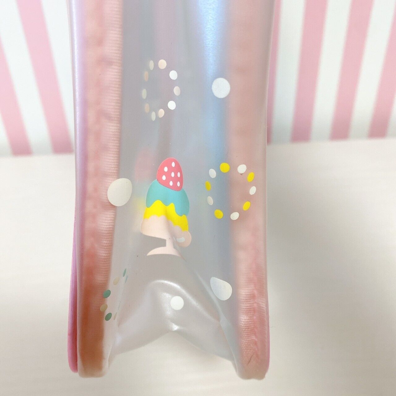 Mother Garden Swimming Bag Pool Vinyl Strawberry Dot Ice Cream Blue Pink Kawaii