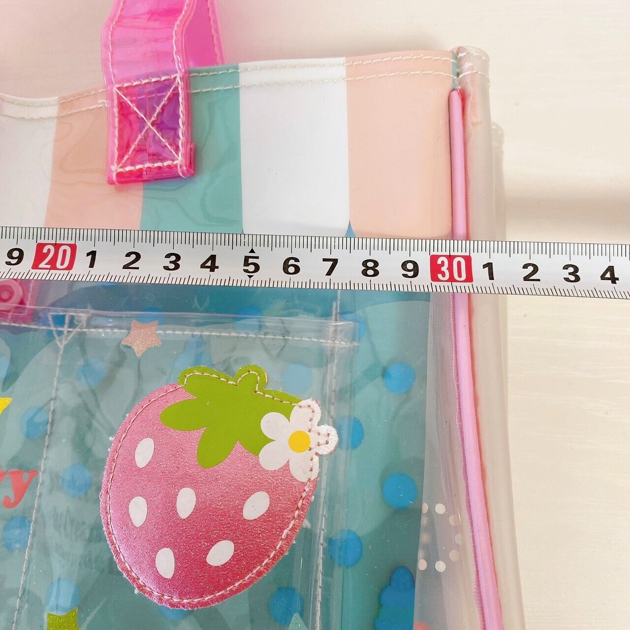 Mother Garden Swimming Bag Pool Vinyl Strawberry Dot Ice Cream Blue Pink Kawaii