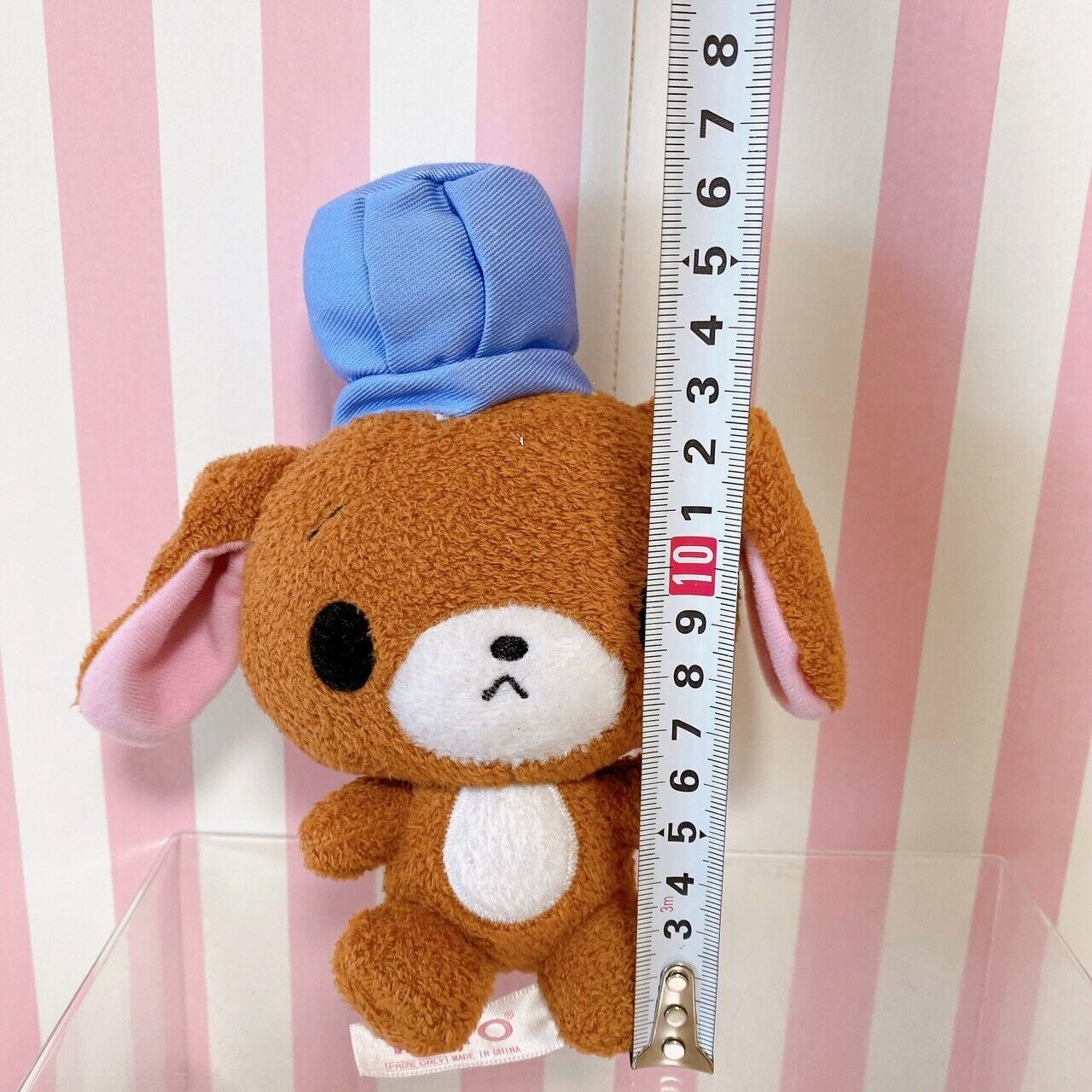 Sanrio Sugar Bunnies Kurousa Plush Soft Stuffed Toy Doll Brown Hat Blue Taito