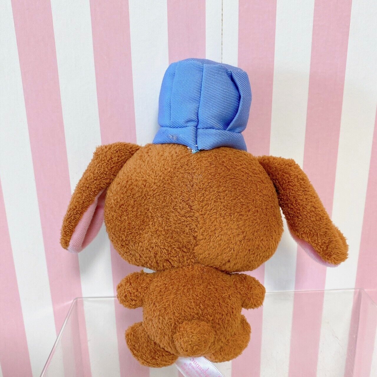 Sanrio Sugar Bunnies Kurousa Plush Soft Stuffed Toy Doll Brown Hat Blue Taito