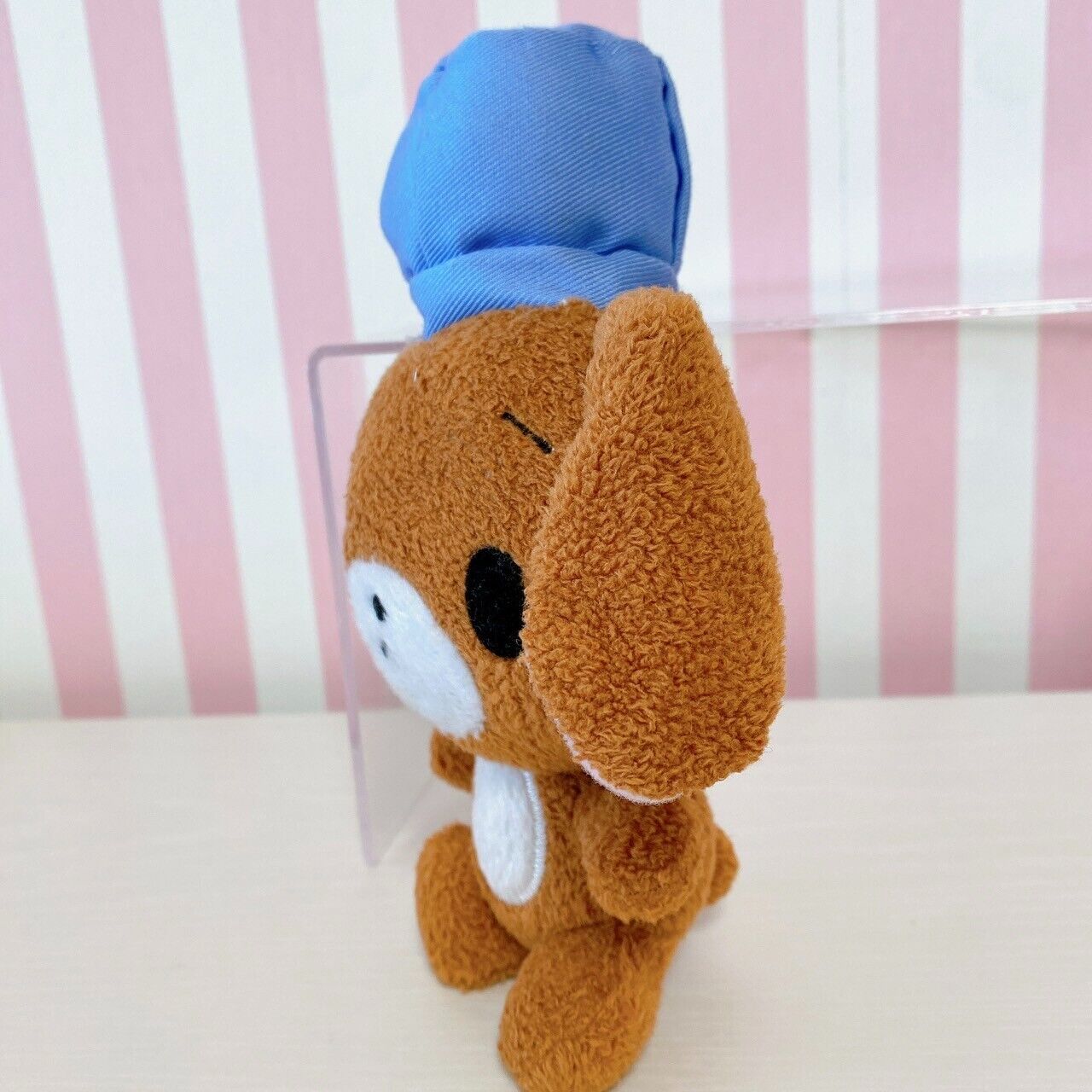 Sanrio Sugar Bunnies Kurousa Plush Soft Stuffed Toy Doll Brown Hat Blue Taito