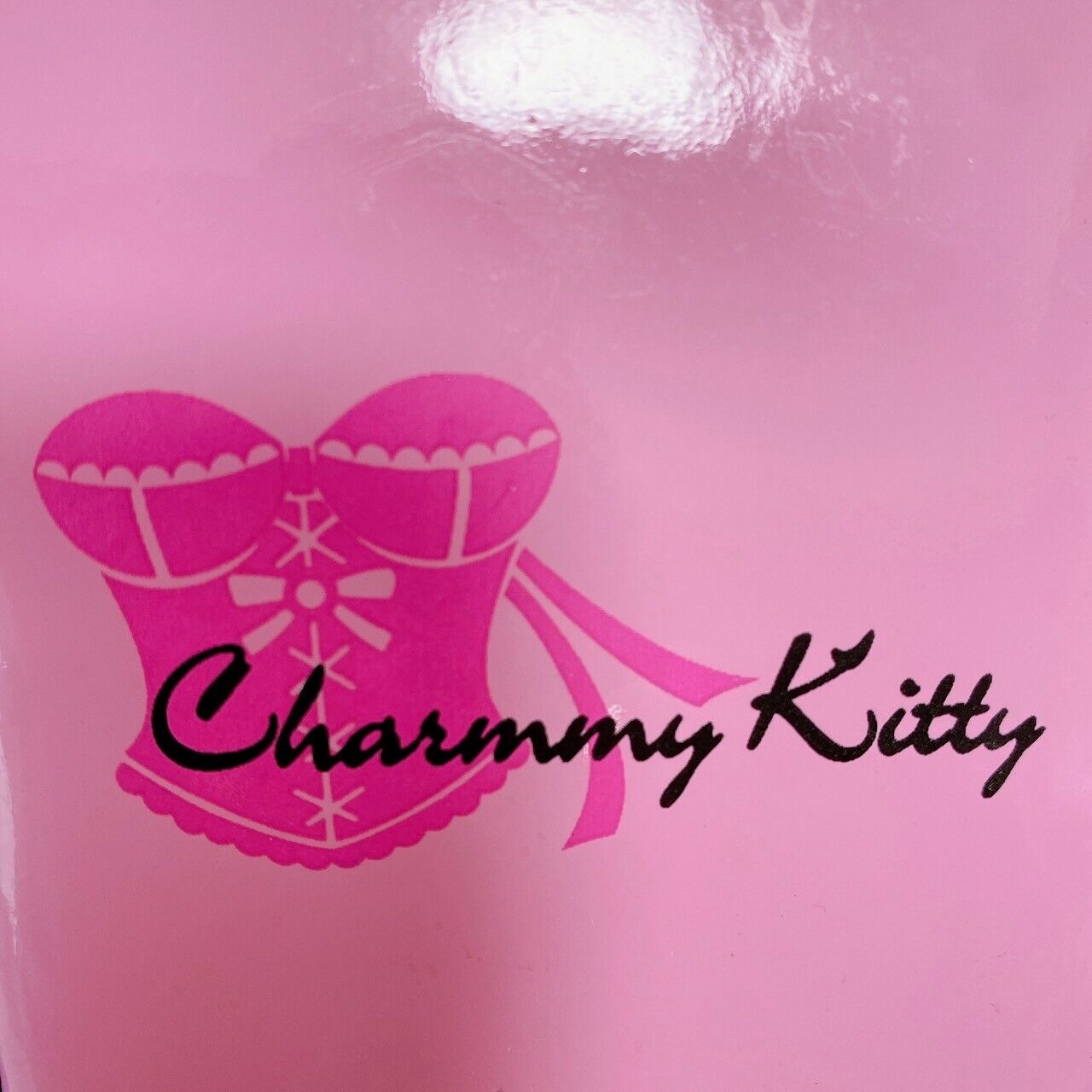 Sanrio Charmmy Charmy Kitty Bag Pouch Case Enamel Pink Wink Cute Character