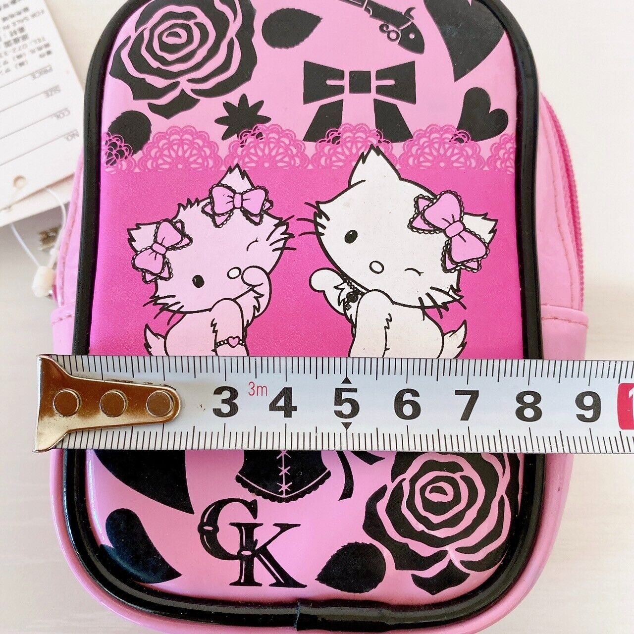 Sanrio Charmmy Charmy Kitty Bag Pouch Case Enamel Pink Wink Cute Character