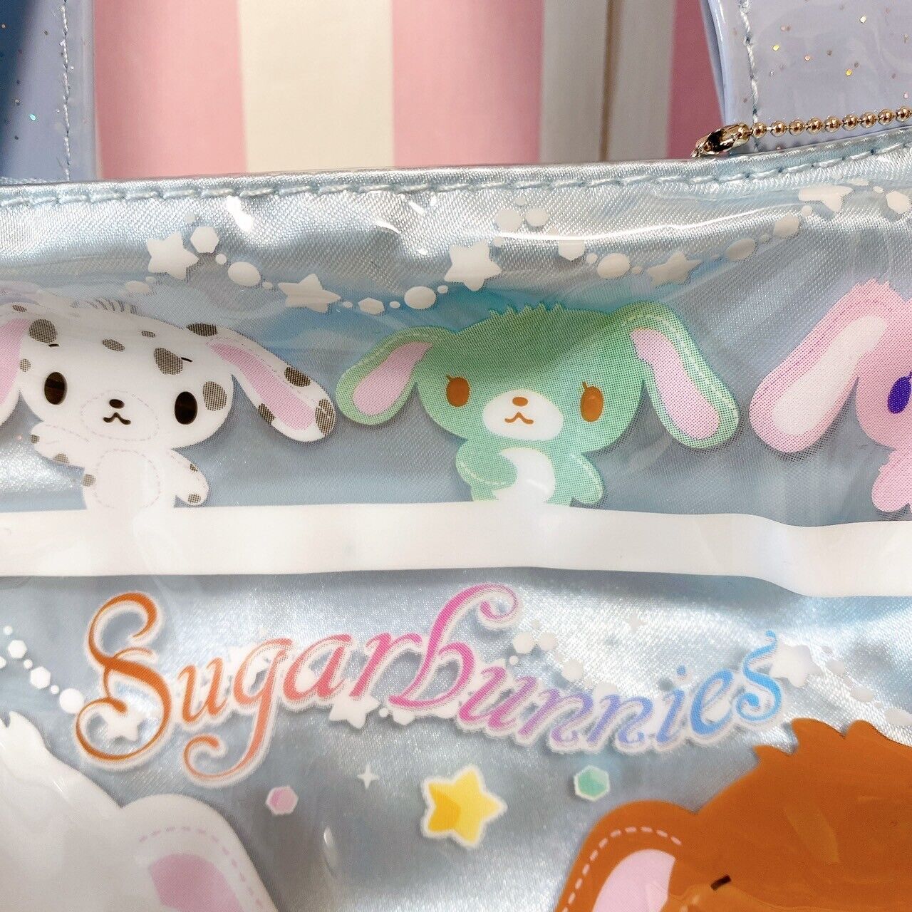 Sanrio Sugar Bunnies Pouch Blue Star Shirousa Kurousa Hanausa Momousa Pandausa