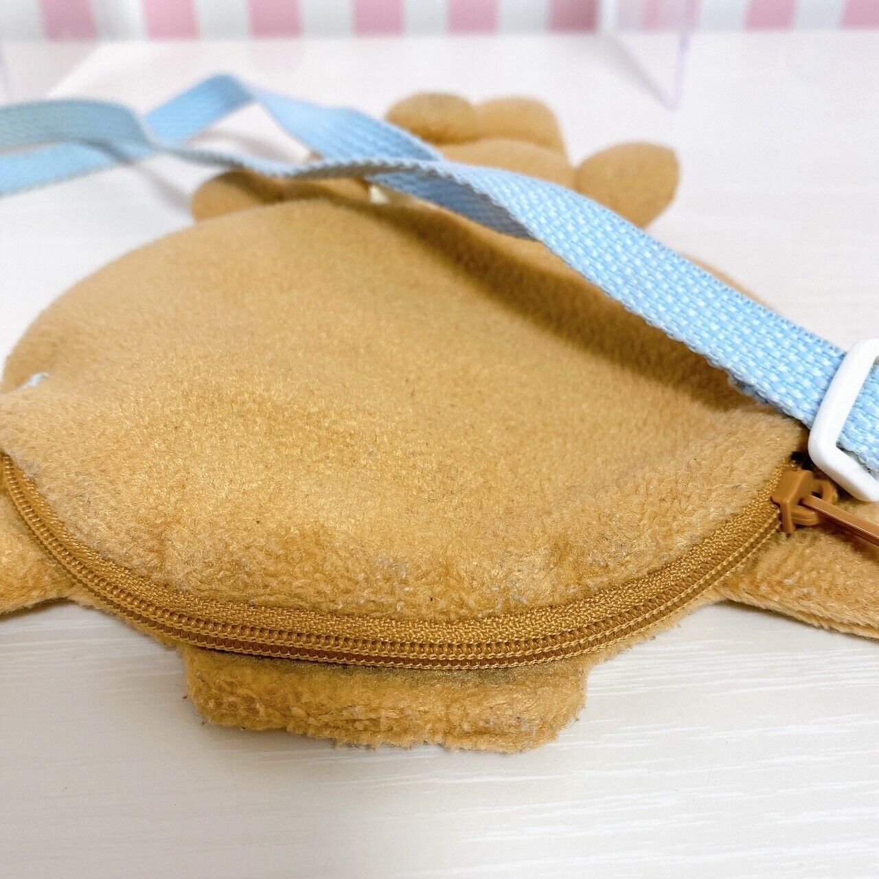 Sanrio Sugar Bunnies Kurousa Pouch Brown Fluffy Pochette Adjustment Kawaii Rare