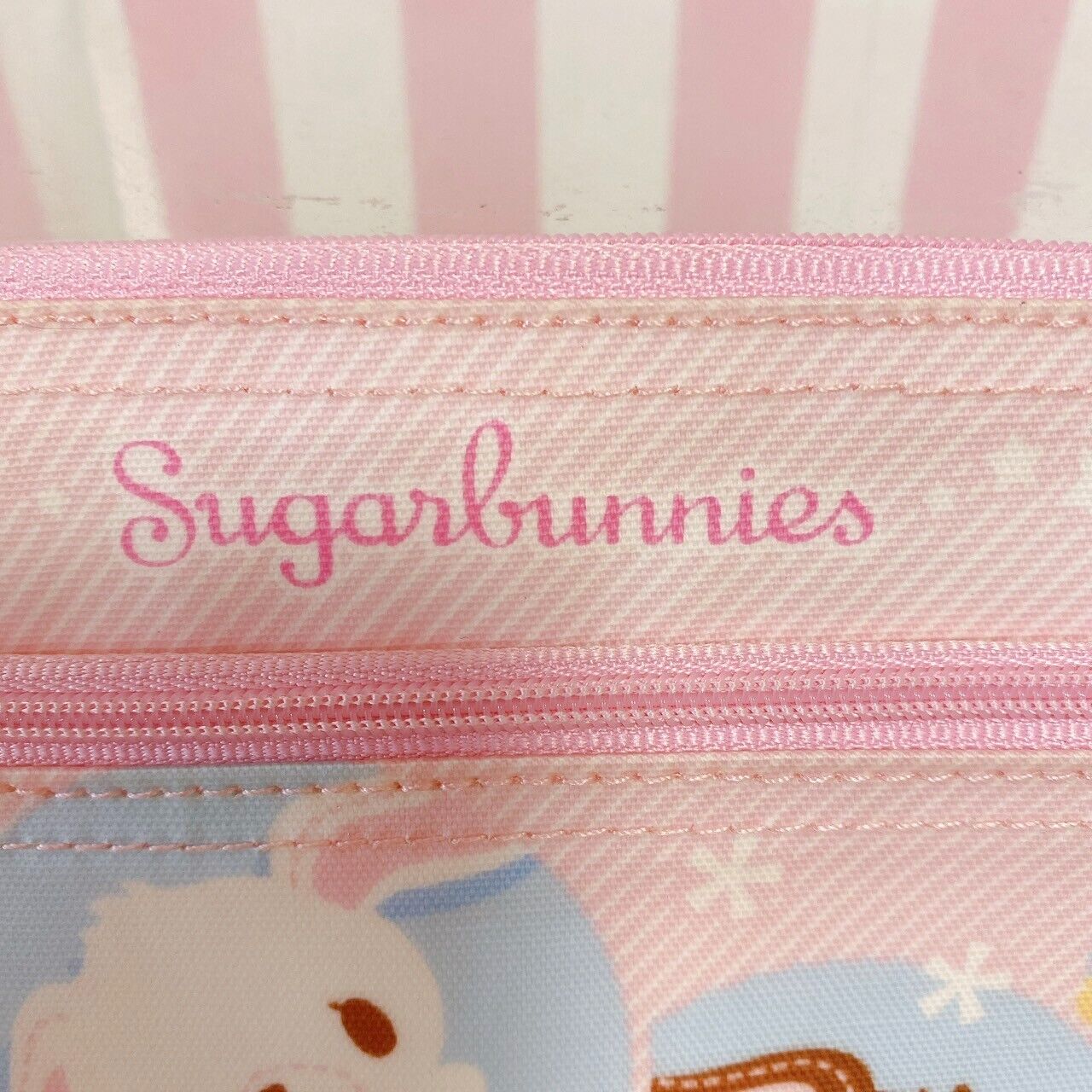 Sanrio Sugar Bunnies Pouch Pink Shirousa Kurousa Rabbit Strawberryusa Pandausa