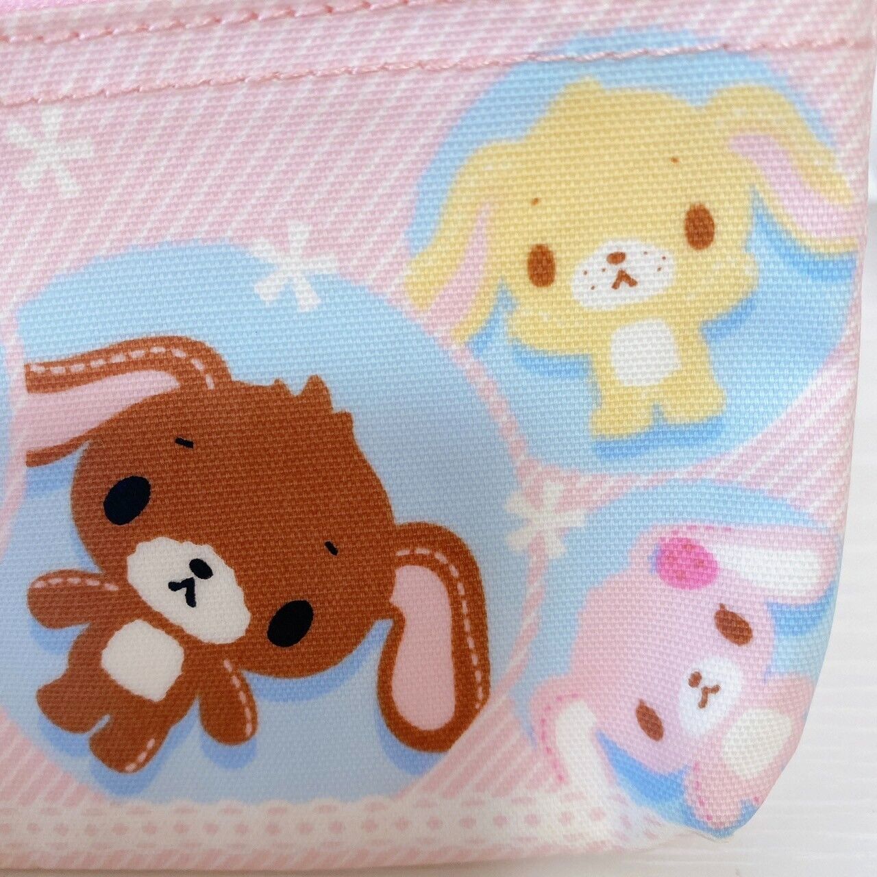 Sanrio Sugar Bunnies Pouch Pink Shirousa Kurousa Rabbit Strawberryusa Pandausa