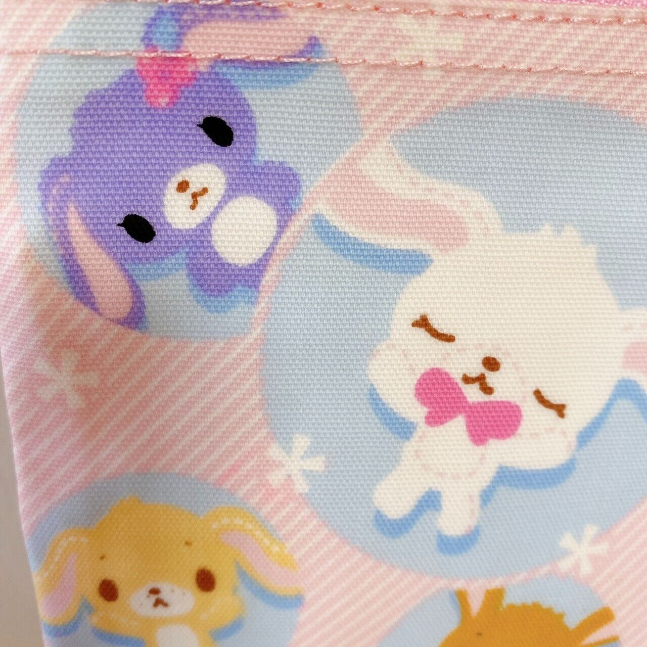 Sanrio Sugar Bunnies Pouch Pink Shirousa Kurousa Rabbit Strawberryusa Pandausa