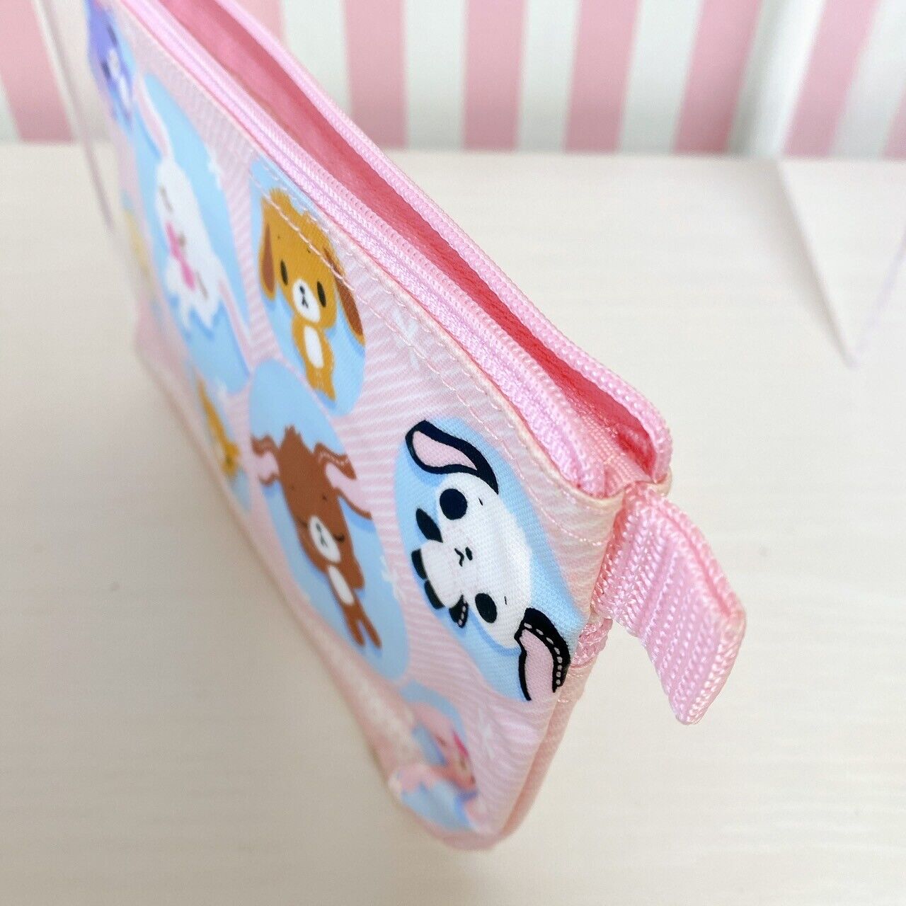 Sanrio Sugar Bunnies Pouch Pink Shirousa Kurousa Rabbit Strawberryusa Pandausa