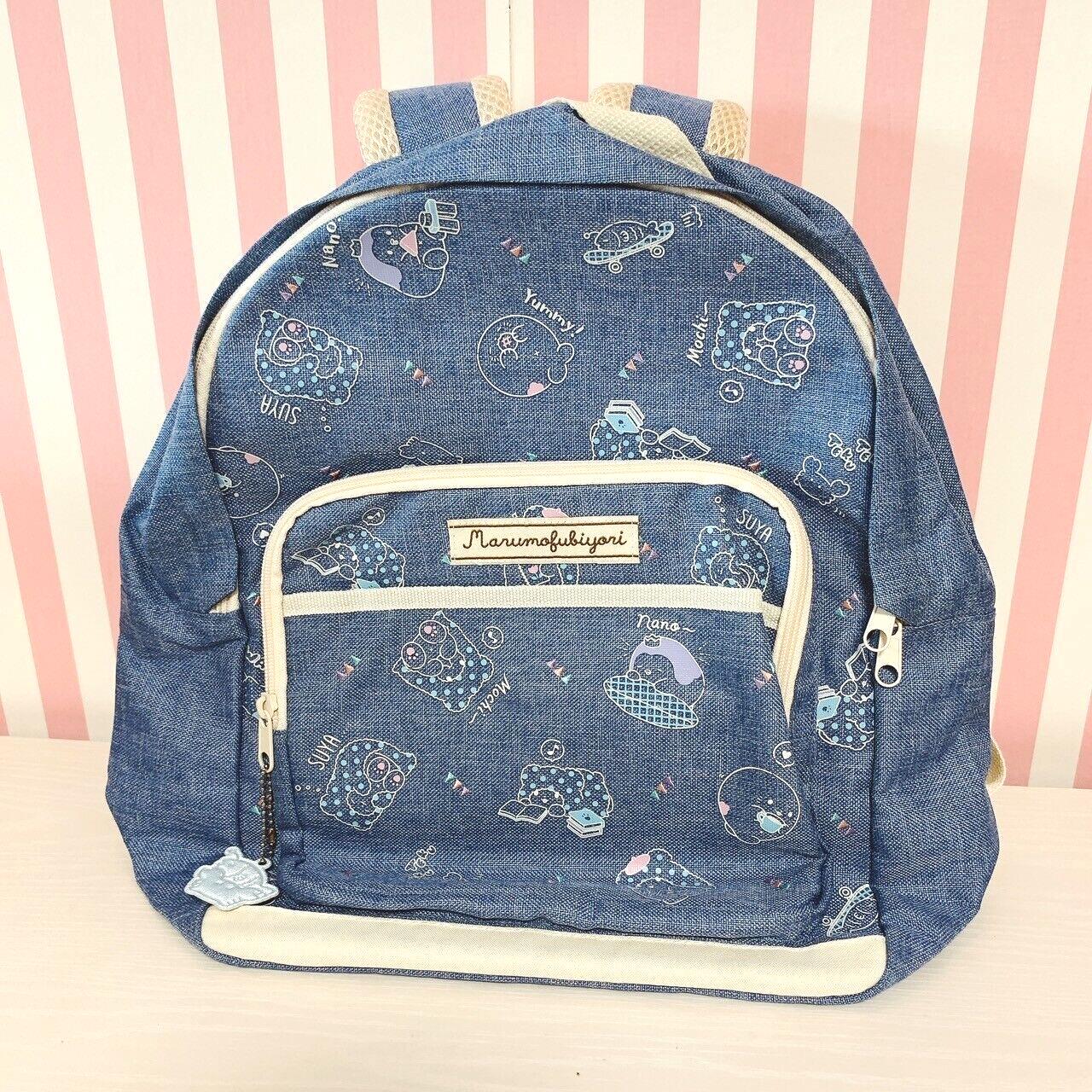 Sanrio Marumofu Biyori Backpack Rucksack School Bag Nylon Navy Character Kawaii