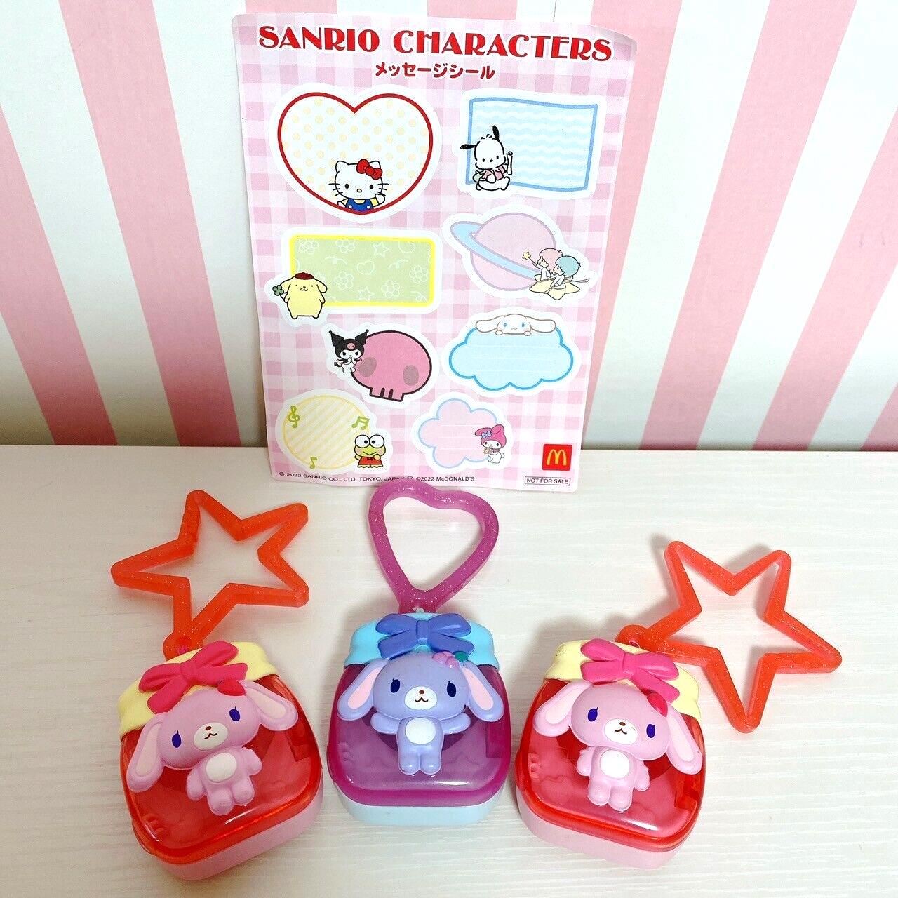 Sanrio Sugar Bunnies Mirror Carrying Toy 3 Set Girl Kids Character Kawaii Rare