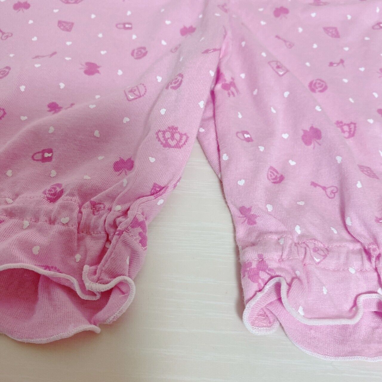 Sanrio Sugar Bunnies Pajamas Kids 100cm Pink Frill Ribbon Kawaii Character Rare