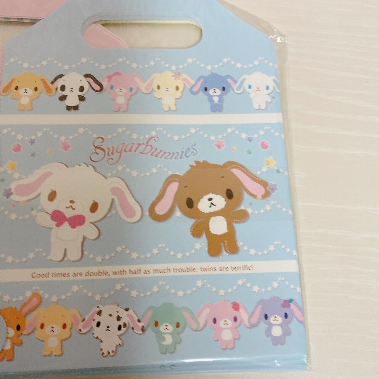 Sanrio Sugar Bunnies Towel File Eraser Stationery Set Pink Kawaii Character Rare