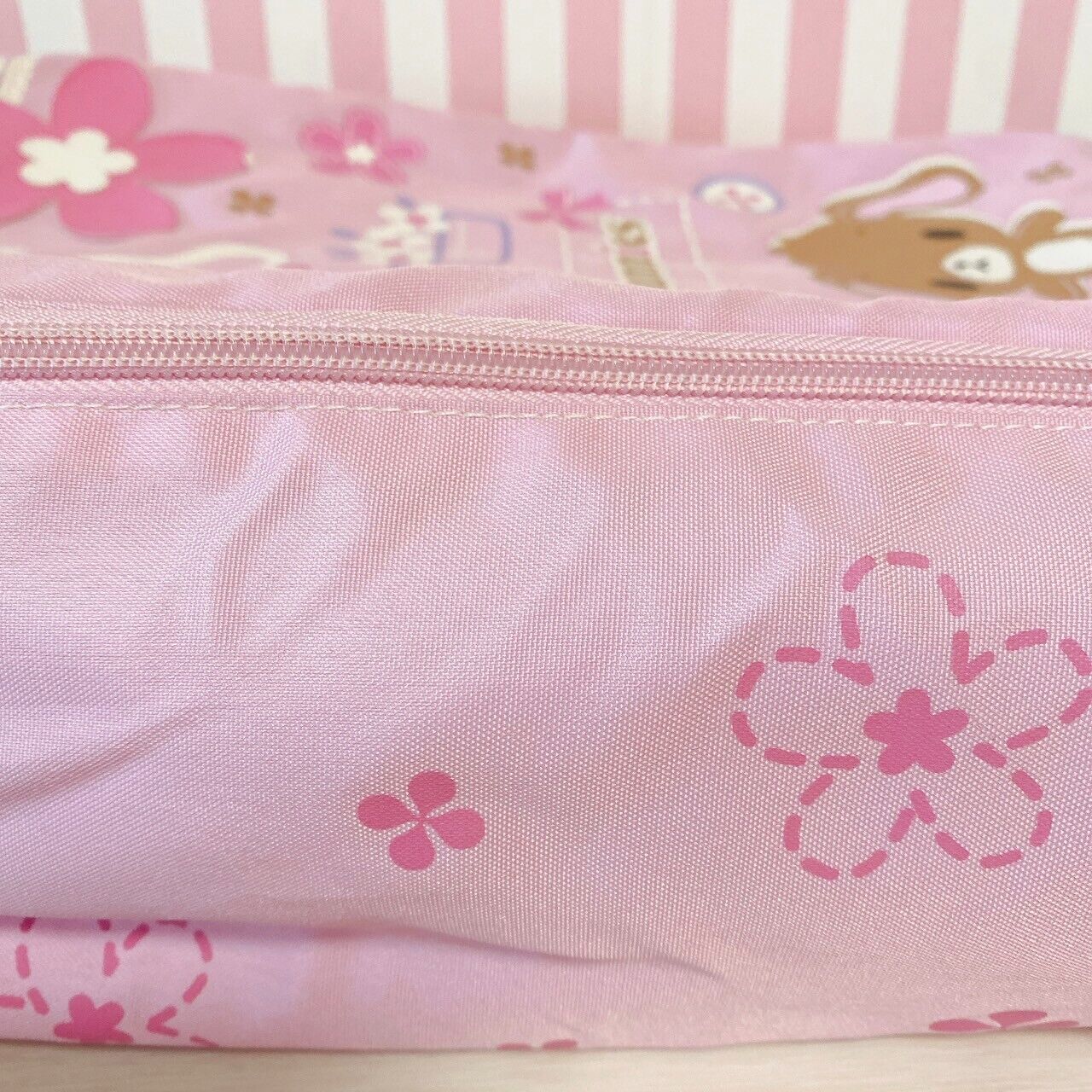 Sanrio Sugar Bunnies Storage Case Pink Flower Shirousa Kurousa Butterfly Kawaii