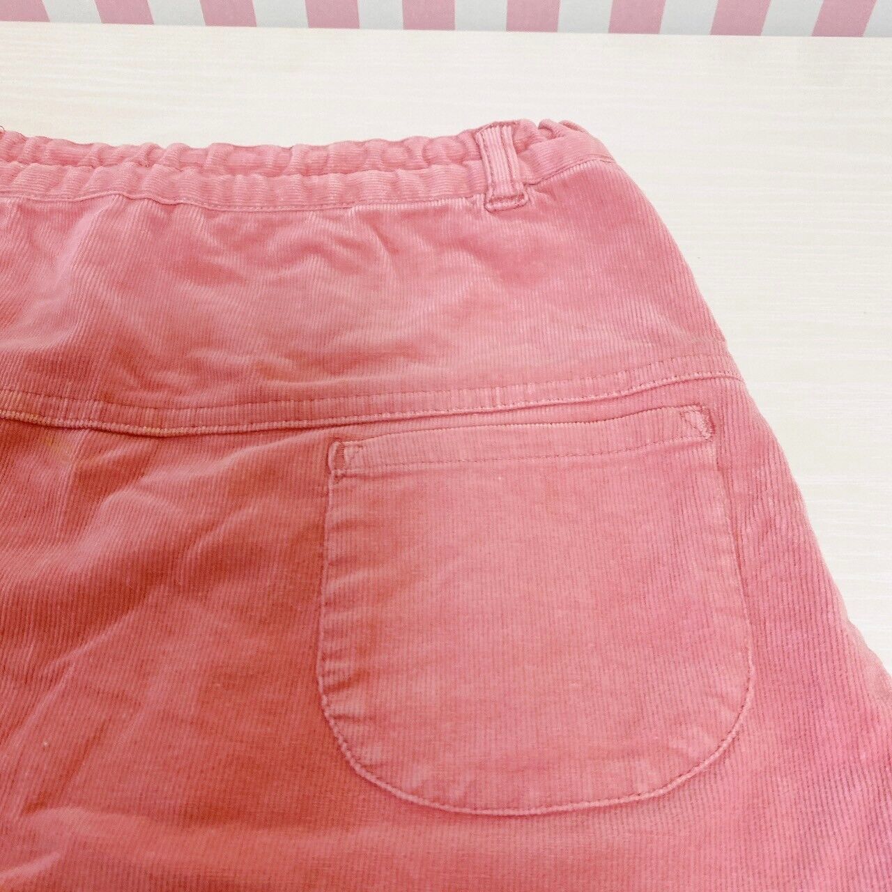 Sanrio Usahana corduroy Skirt Pink 120 Size Kawaii Kids Rabbit Character