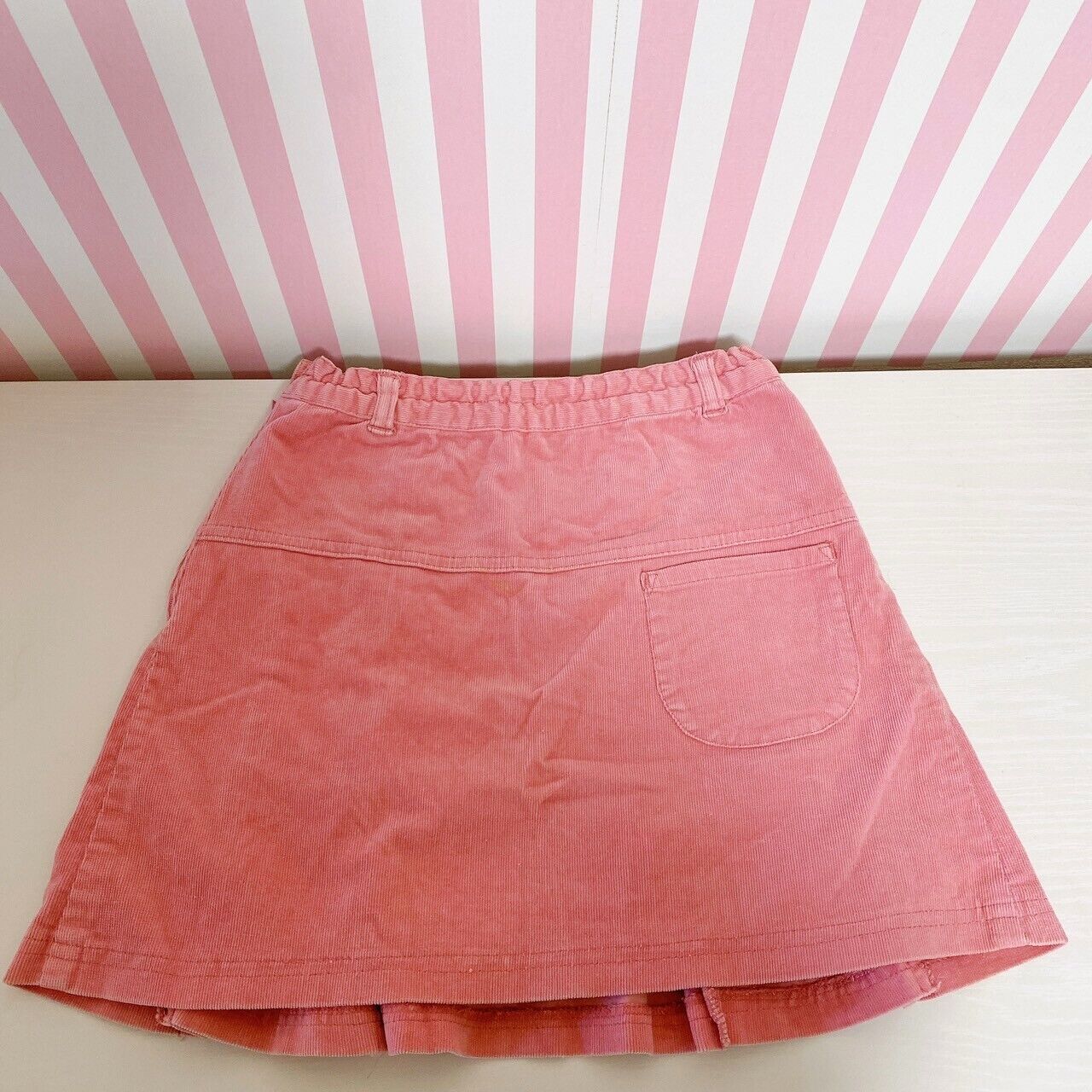 Sanrio Usahana corduroy Skirt Pink 120 Size Kawaii Kids Rabbit Character