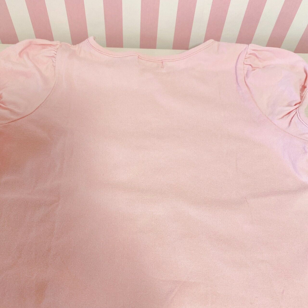 Mezzo Piano One Piece Tops 130 Pink Strawberry Ribbon Frill Heart Short Sleeve