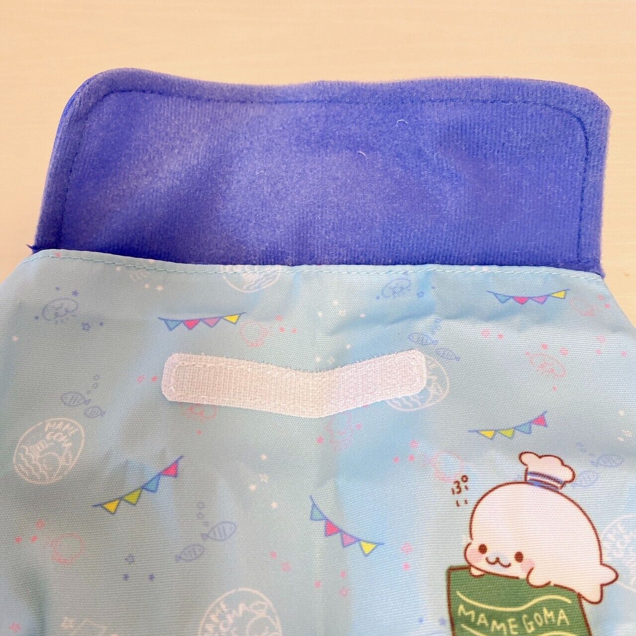 San-X Mamegoma Pouch Light Blue Sea Animals Cafe Ice Cream Sweets Kawaii Rare