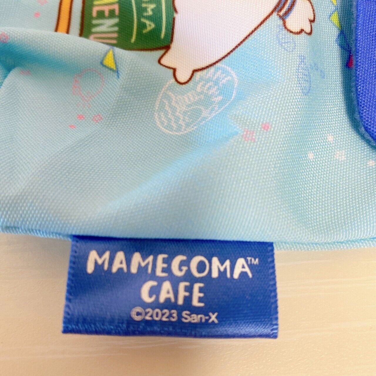 San-X Mamegoma Pouch Light Blue Sea Animals Cafe Ice Cream Sweets Kawaii Rare