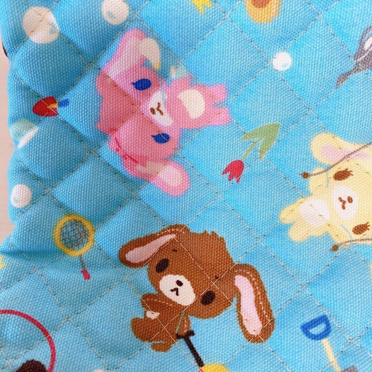 Sanrio Sugar Bunnies Cut Cloth Material Quilt Quilting Light Blue Shirousa Rare