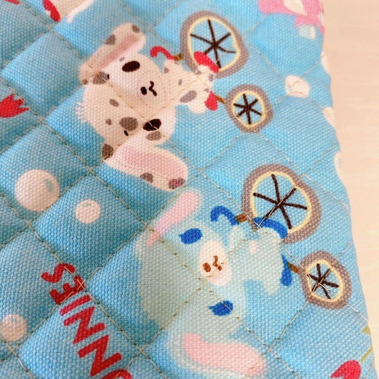 Sanrio Sugar Bunnies Cut Cloth Material Quilt Quilting Light Blue Shirousa Rare