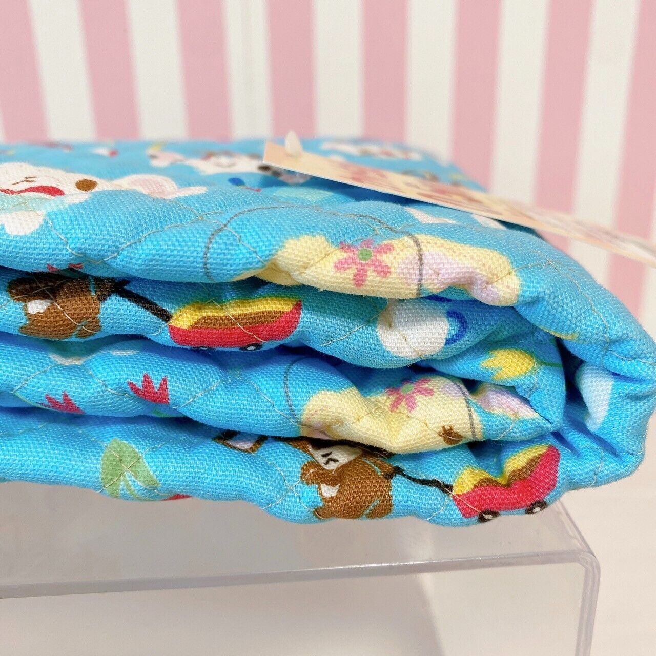 Sanrio Sugar Bunnies Cut Cloth Material Quilt Quilting Light Blue Shirousa Rare