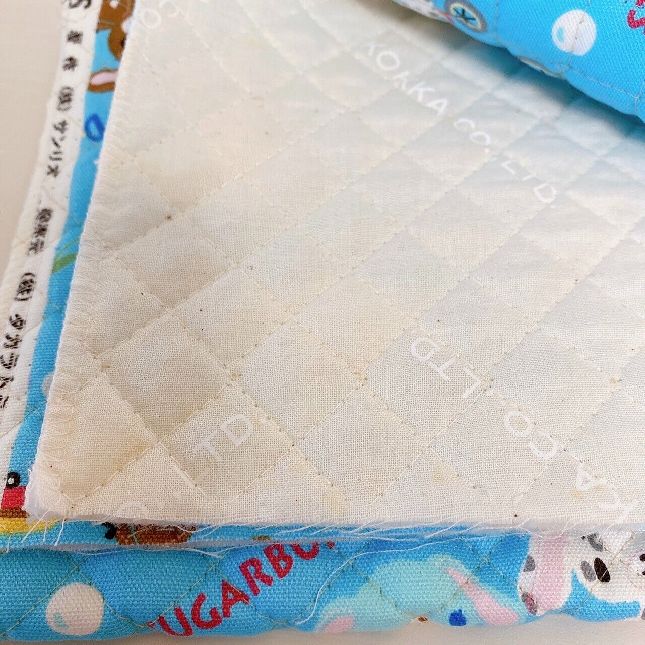 Sanrio Sugar Bunnies Cut Cloth Material Quilt Quilting Light Blue Shirousa Rare