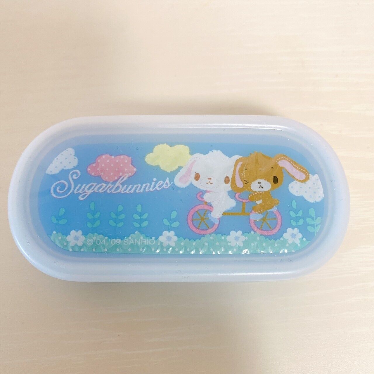 Sanrio Sugar Bunnies Lunch Box Set 4 Picnic Case Obento Shirousa Kurousa Pink