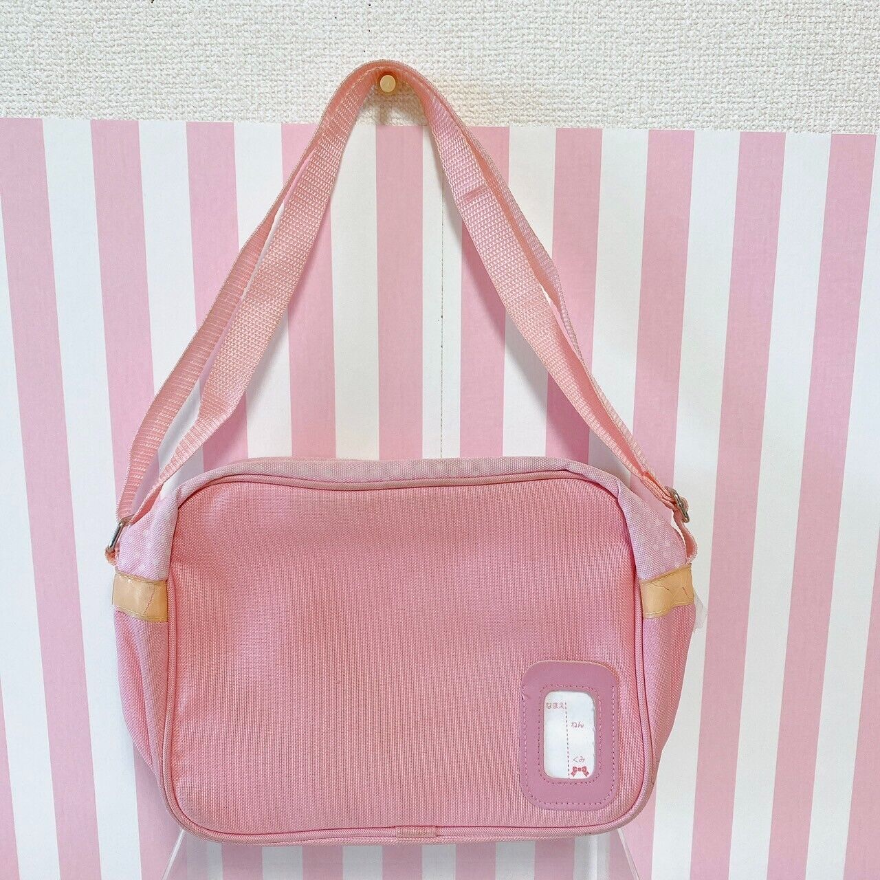 Mother Garden Shoulder Kindergarten Bag Pochette Strawberry Pink Ribbon Frill