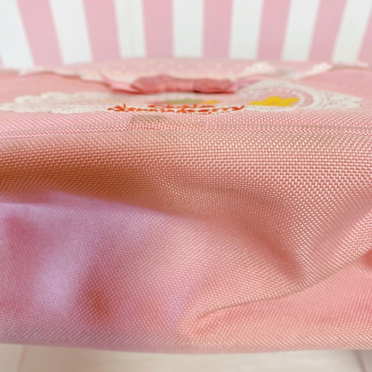 Mother Garden Shoulder Kindergarten Bag Pochette Strawberry Pink Ribbon Frill