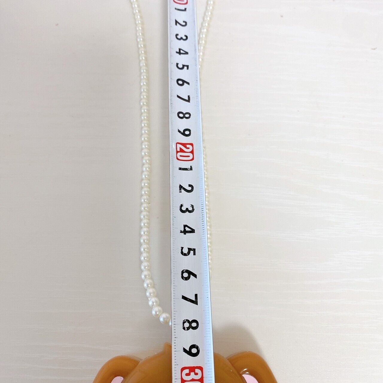 Sanrio Sugar Bunnies Kurousa Necklace Pendant Rabbit Brown Pearl Face Case Rare