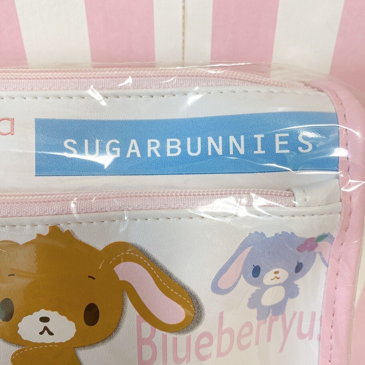 Sanrio Sugar Bunnies Shirousa Pen Pouch White Chuck Rabbit Pink Kawaii Rare