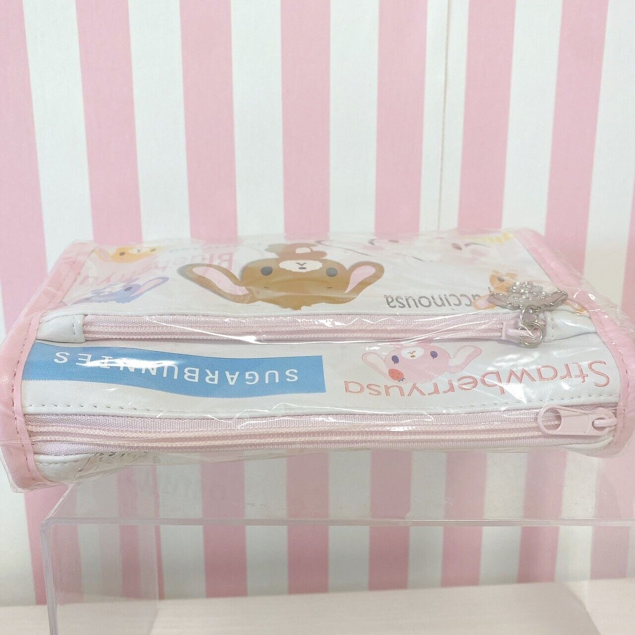 Sanrio Sugar Bunnies Shirousa Pen Pouch White Chuck Rabbit Pink Kawaii Rare