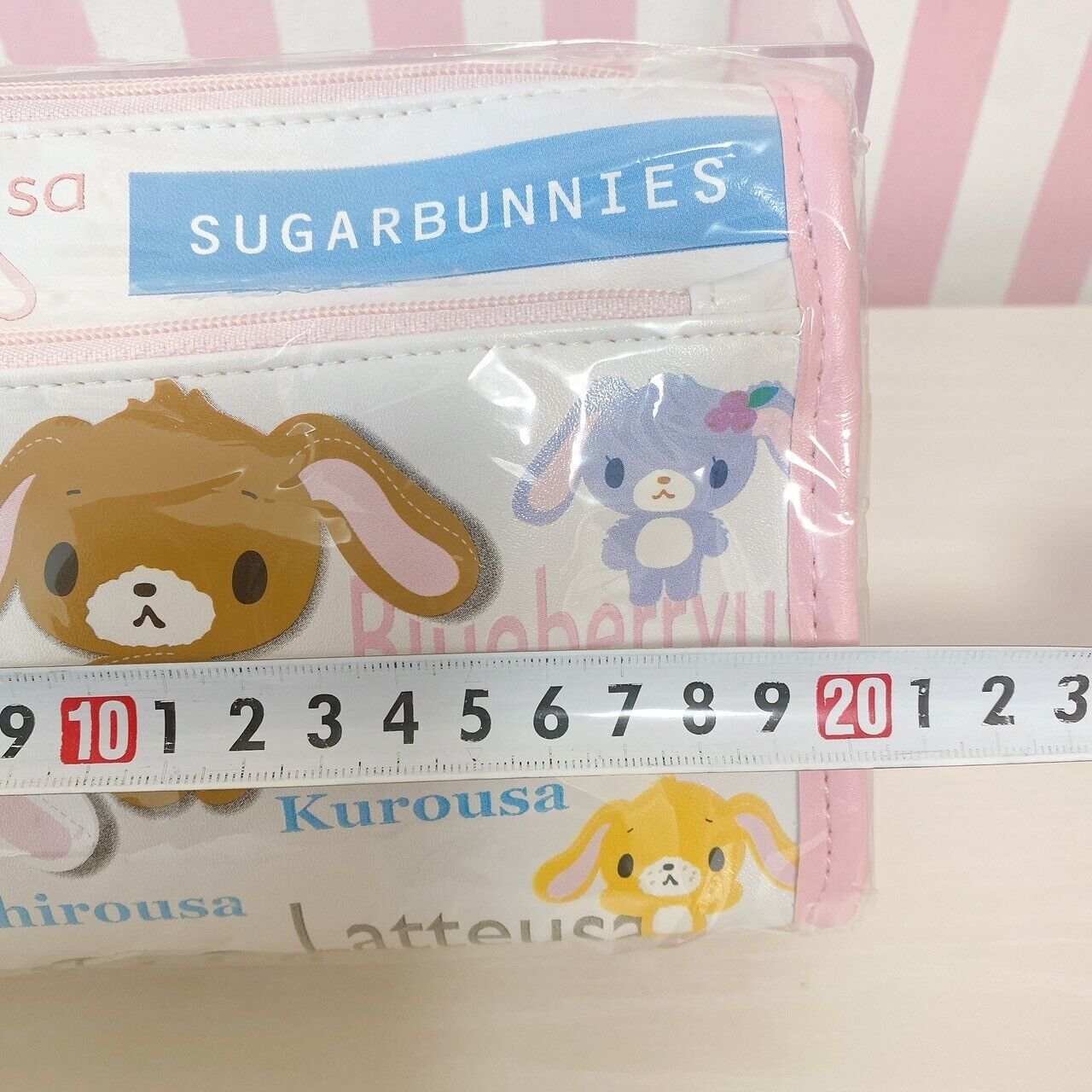 Sanrio Sugar Bunnies Shirousa Pen Pouch White Chuck Rabbit Pink Kawaii Rare