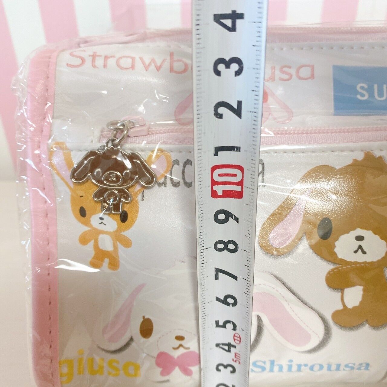 Sanrio Sugar Bunnies Shirousa Pen Pouch White Chuck Rabbit Pink Kawaii Rare