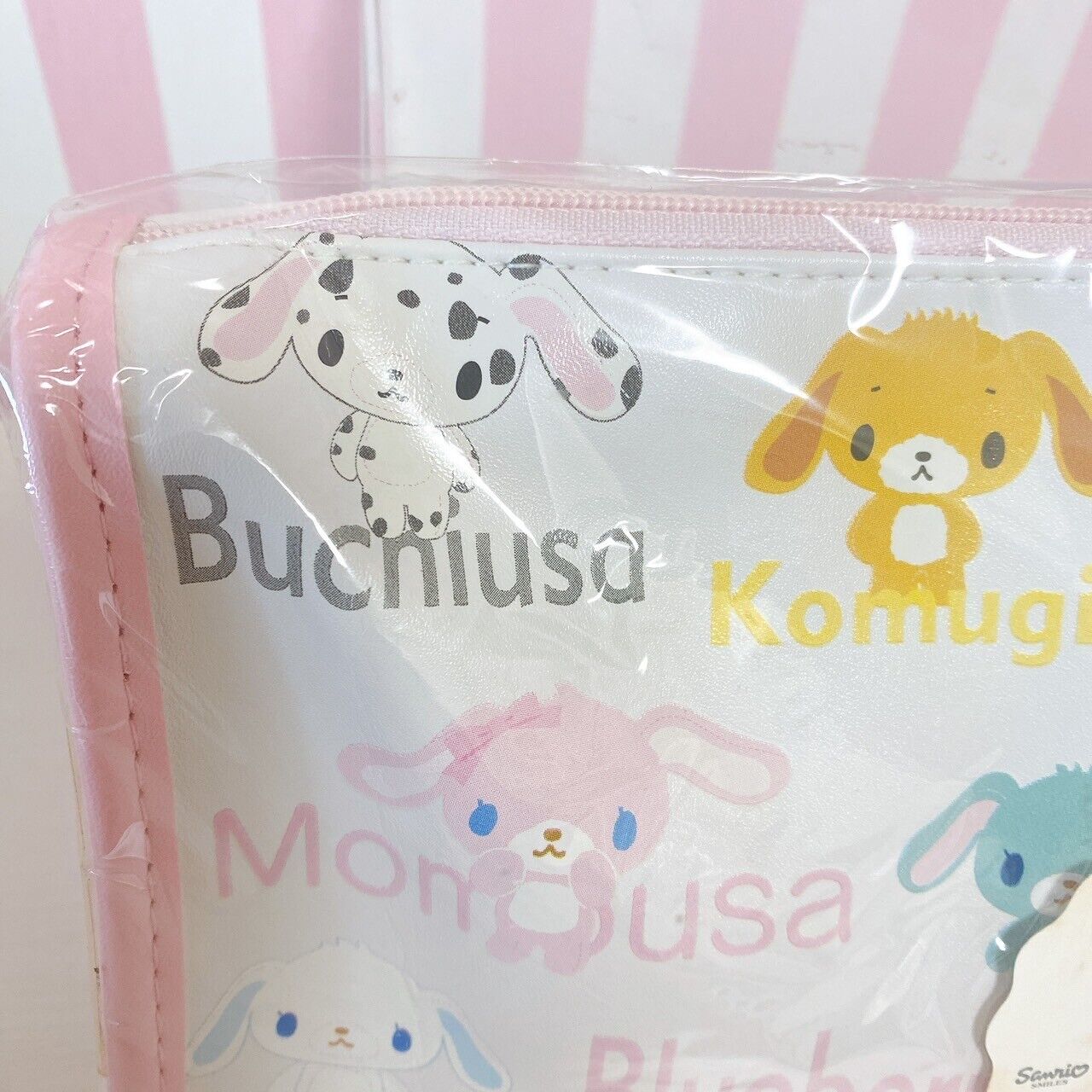 Sanrio Sugar Bunnies Shirousa Pen Pouch White Chuck Rabbit Pink Kawaii Rare