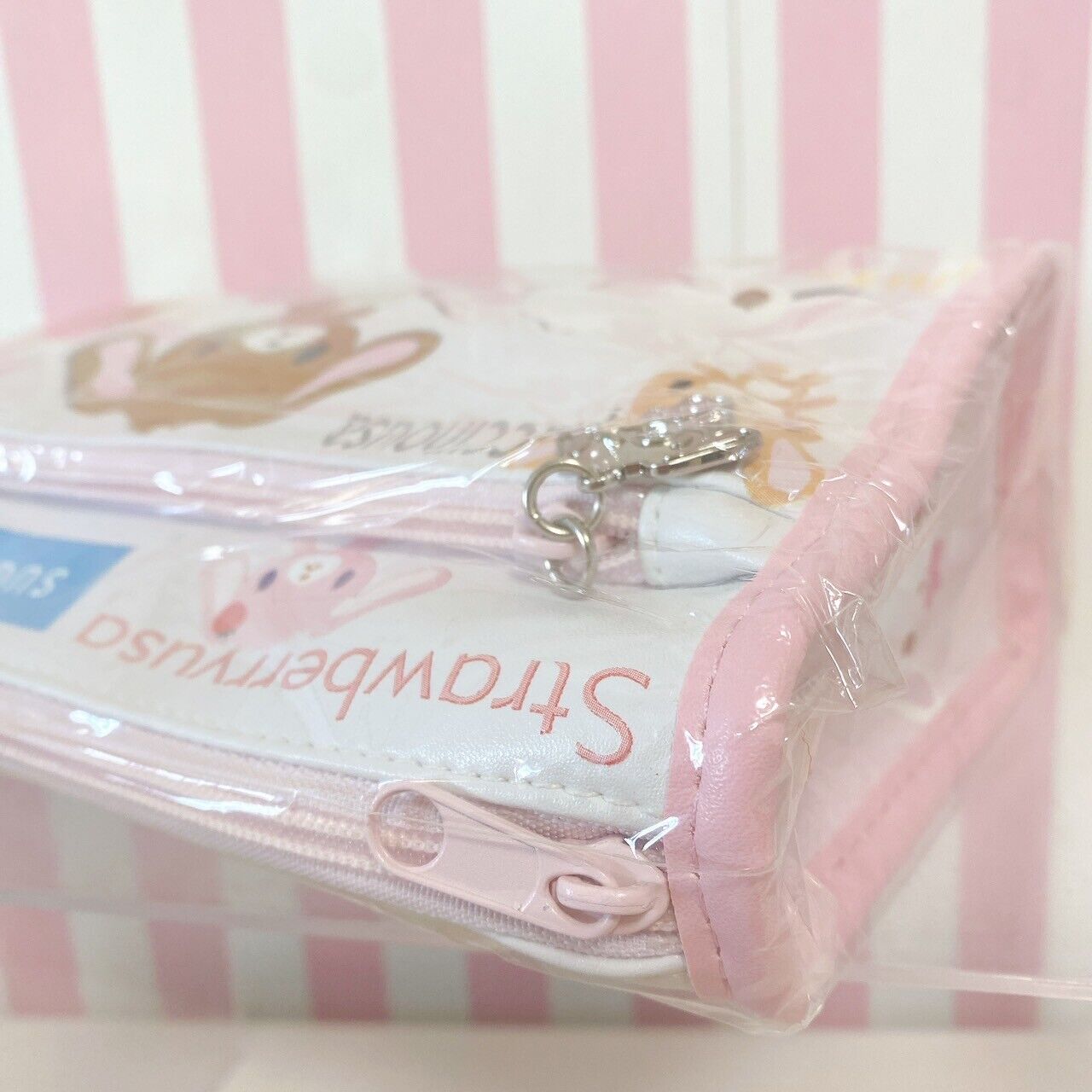 Sanrio Sugar Bunnies Shirousa Pen Pouch White Chuck Rabbit Pink Kawaii Rare