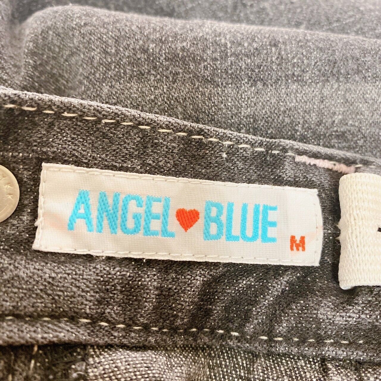 Angel Blue Denim Jeans Black 150 Size Kids Kawaii Rare Japan Cute