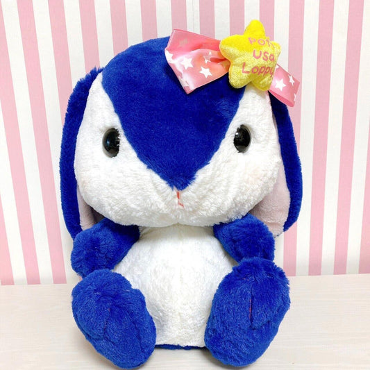 Poteusa Loppy Plush Soft Stuffed Toy Doll Fluffy Cassiopeia-Chan Blue White Star