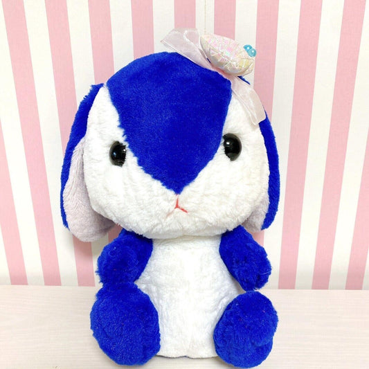 Poteusa Loppy Plush Soft Stuffed Toy Doll Fluffy Cassiopeia-Chan Blue White Rare