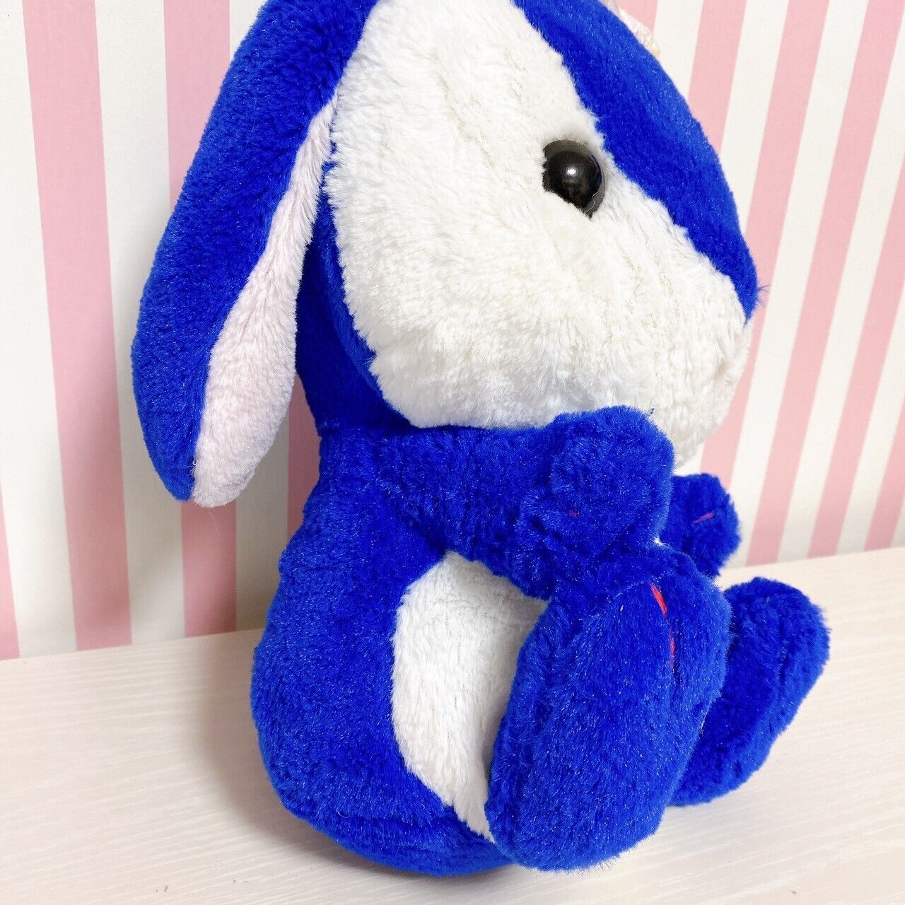 Poteusa Loppy Plush Soft Stuffed Toy Doll Fluffy Cassiopeia-Chan Blue White Rare